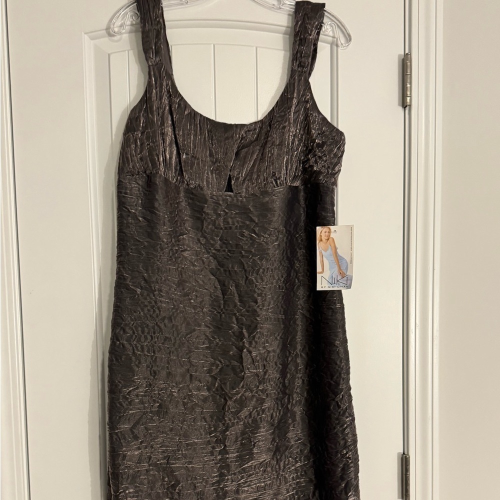 Niki Lavis Textured Charcoal Dress